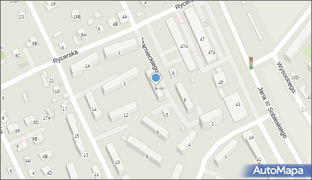 Legionowo, Czarnieckiego Stefana, hetm., 7, mapa Legionowo