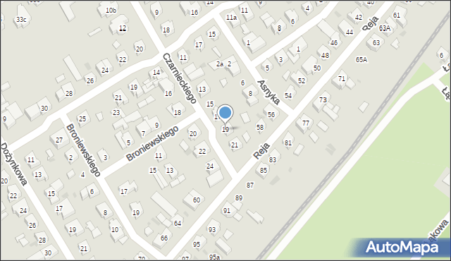 Leszno, Czarnieckiego Stefana, hetm., 19, mapa Leszno