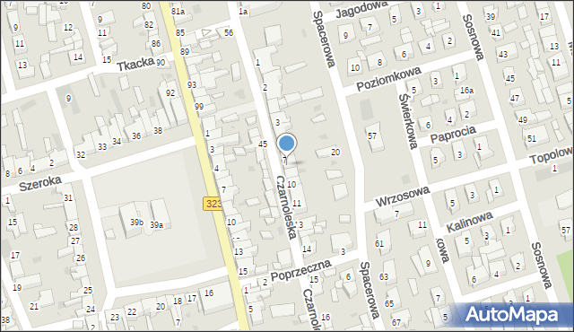 Leszno, Czarnoleska, 8, mapa Leszno