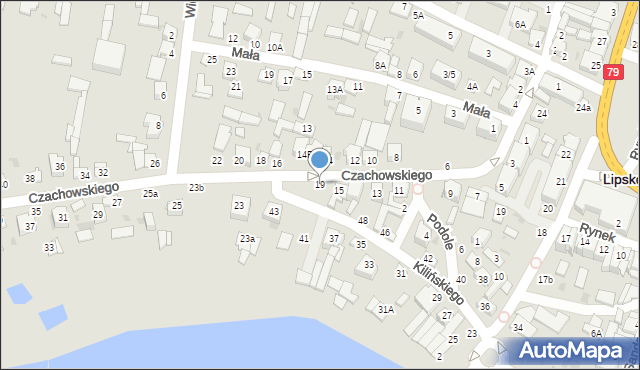 Lipsko, Czachowskiego Dionizego, płk., 19, mapa Lipsko
