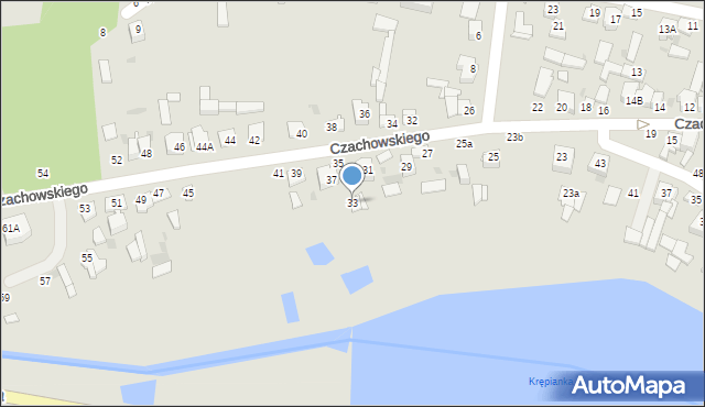 Lipsko, Czachowskiego Dionizego, płk., 33, mapa Lipsko