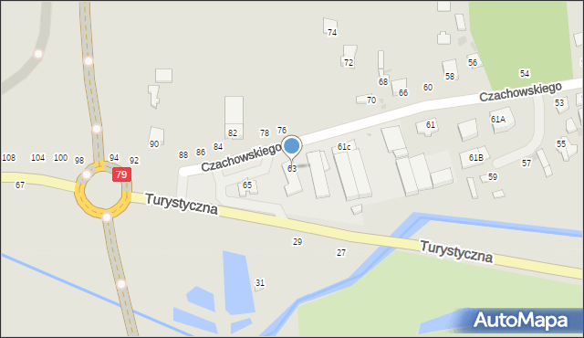 Lipsko, Czachowskiego Dionizego, płk., 63, mapa Lipsko