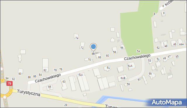 Lipsko, Czachowskiego Dionizego, płk., 68, mapa Lipsko