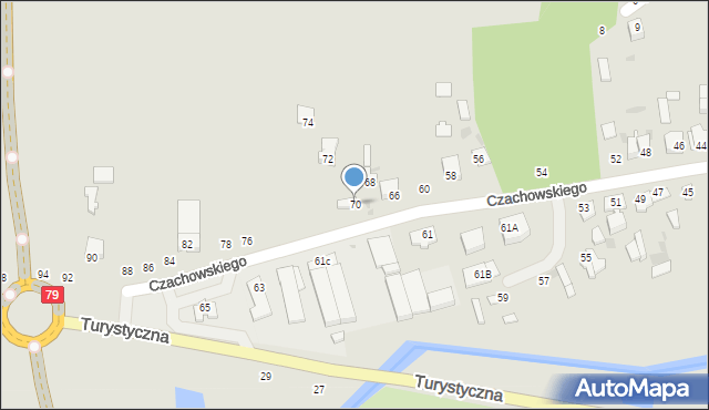 Lipsko, Czachowskiego Dionizego, płk., 70, mapa Lipsko