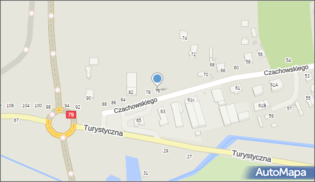 Lipsko, Czachowskiego Dionizego, płk., 76, mapa Lipsko