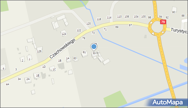Lipsko, Czachowskiego Dionizego, płk., 77, mapa Lipsko