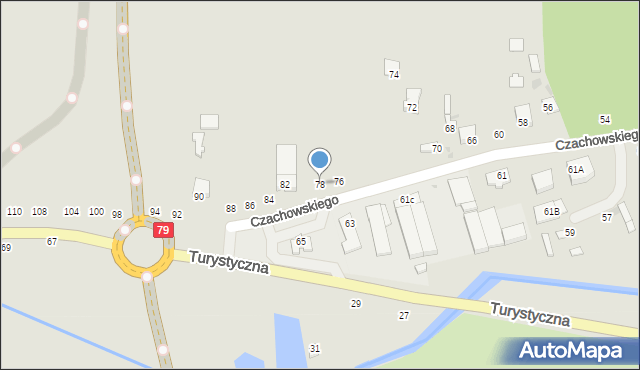 Lipsko, Czachowskiego Dionizego, płk., 78, mapa Lipsko