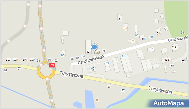 Lipsko, Czachowskiego Dionizego, płk., 80, mapa Lipsko