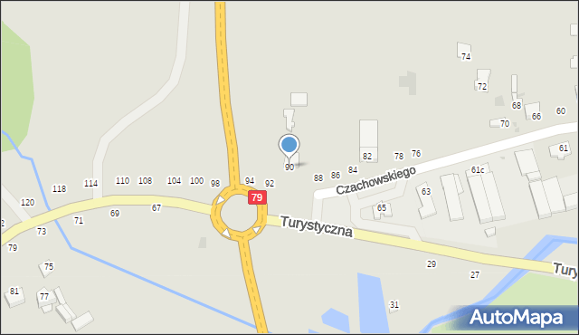 Lipsko, Czachowskiego Dionizego, płk., 90, mapa Lipsko