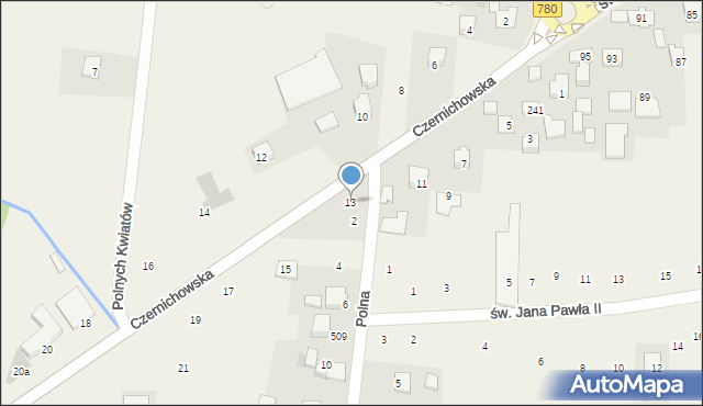 Liszki, Czernichowska, 13, mapa Liszki