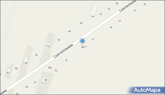 Liszki, Czernichowska, 49, mapa Liszki