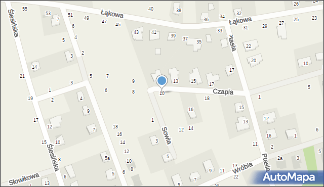 Łochowice, Czapla, 10, mapa Łochowice
