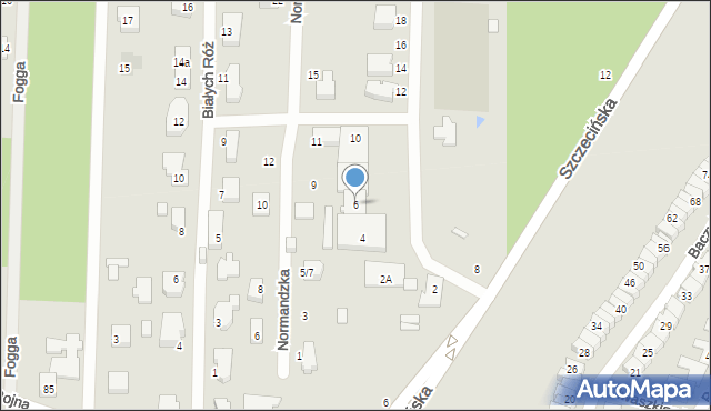 Łódź, Czerwonych Maków, 6, mapa Łodzi