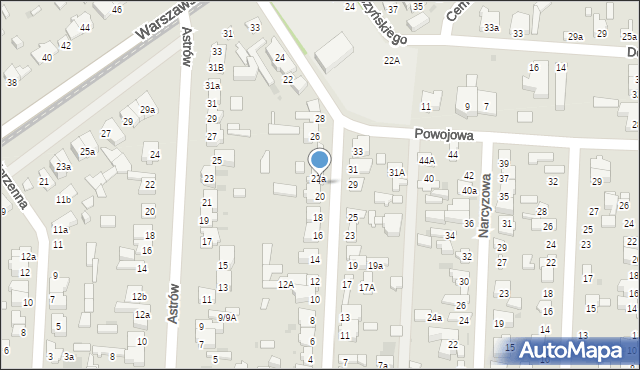 Łódź, Czysta, 22, mapa Łodzi