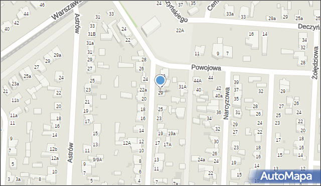Łódź, Czysta, 29, mapa Łodzi