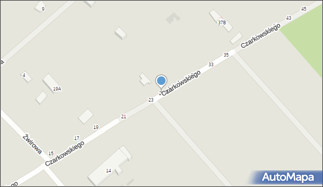 Łosice, Czarkowskiego, 25, mapa Łosice