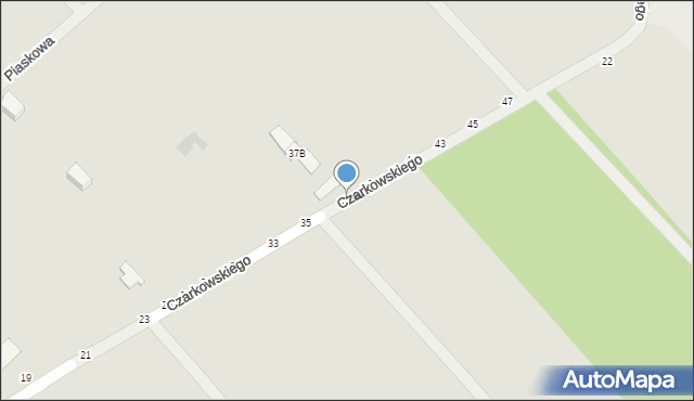 Łosice, Czarkowskiego, 37, mapa Łosice