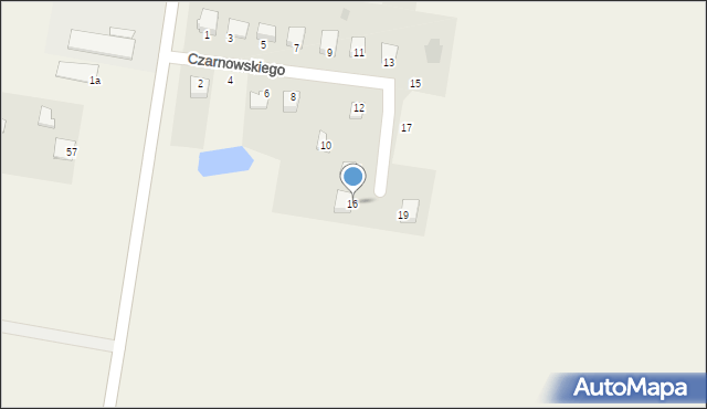 Lubiewo, Czarnowskiego, ks., 16, mapa Lubiewo