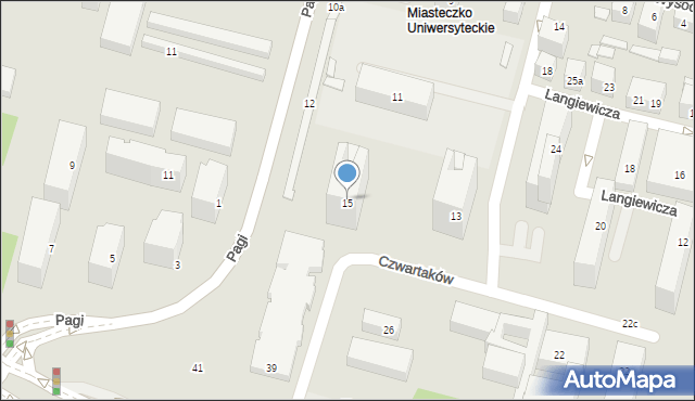 Lublin, Czwartaków, 15, mapa Lublina