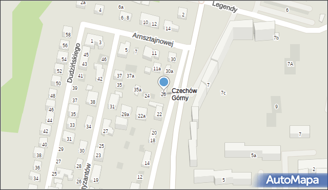 Lublin, Czaplińskiego Emila, 26, mapa Lublina