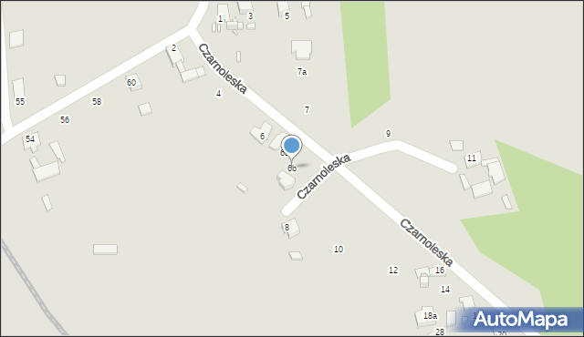 Lubliniec, Czarnoleska, 6b, mapa Lubliniec