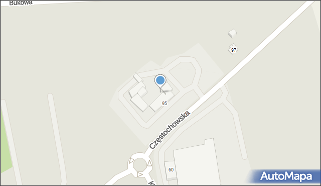 Lubliniec, Częstochowska, 93i, mapa Lubliniec