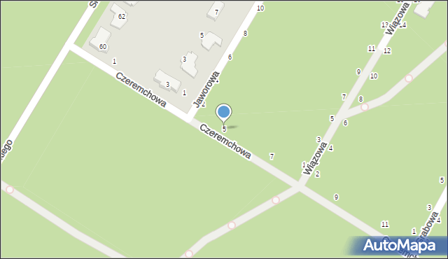 Magdalenka, Czeremchowa, 5, mapa Magdalenka
