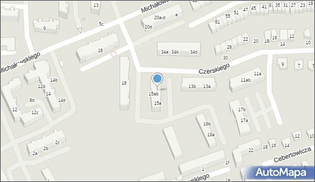 Malbork, Czerskiego Jana, 15b, mapa Malborka