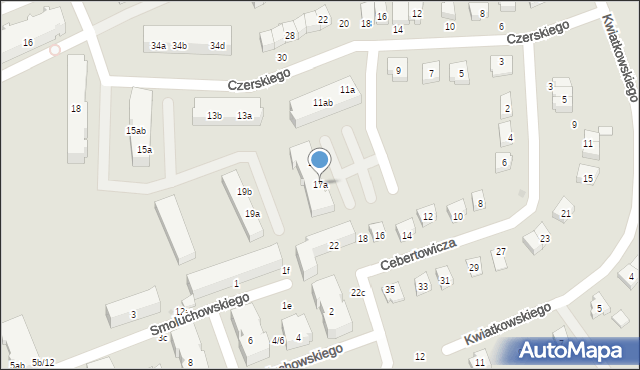 Malbork, Czerskiego Jana, 17a, mapa Malborka