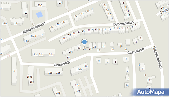 Malbork, Czerskiego Jana, 20, mapa Malborka