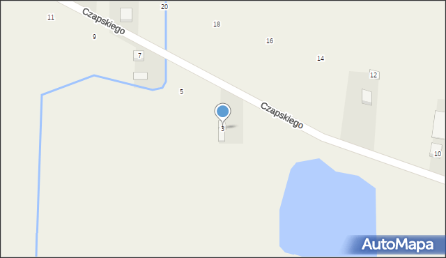 Małopole, Czapskiego Franciszka, 3, mapa Małopole