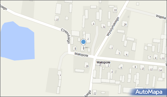 Małopole, Czapskiego Franciszka, 6, mapa Małopole