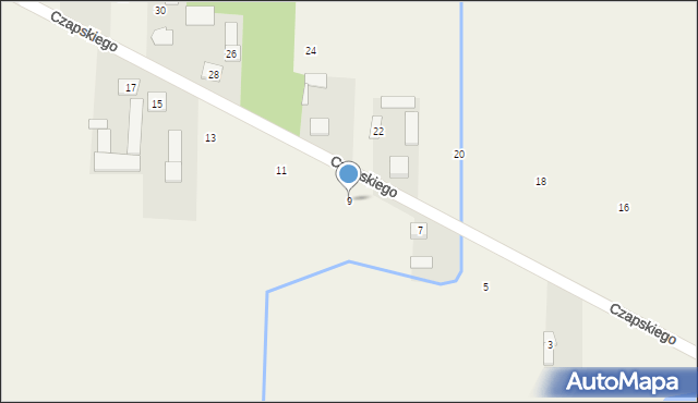 Małopole, Czapskiego Franciszka, 9, mapa Małopole