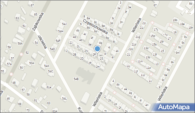 Marki, Częstochowska, 2R, mapa Marki