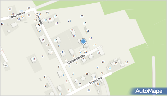 Masłomiąca, Czarnoleska, 15, mapa Masłomiąca