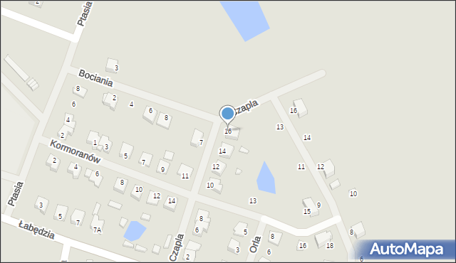 Mikołajki, Czapla, 16, mapa Mikołajki