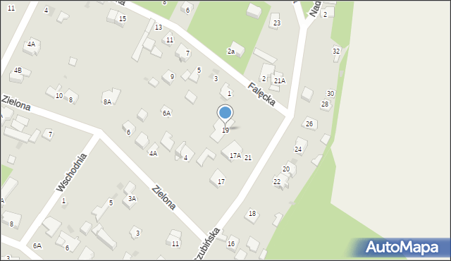 Milanówek, Czubińska, 19, mapa Milanówek