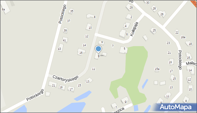Miłomłyn, Czartoryskiego Adama Kazimierza, 9, mapa Miłomłyn