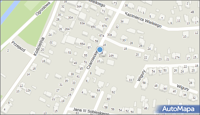 Mińsk Mazowiecki, Czarnieckiego Stefana, hetm., 12, mapa Mińsk Mazowiecki