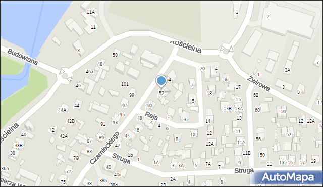 Mińsk Mazowiecki, Czarnieckiego Stefana, hetm., 52, mapa Mińsk Mazowiecki