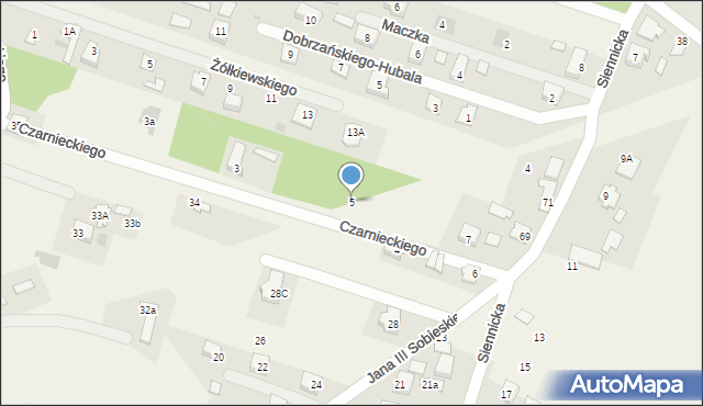 Mogowo, Czarnieckiego Stefana, hetm., 5, mapa Mogowo