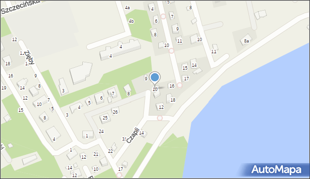 Morzyczyn, Czapli, 10, mapa Morzyczyn