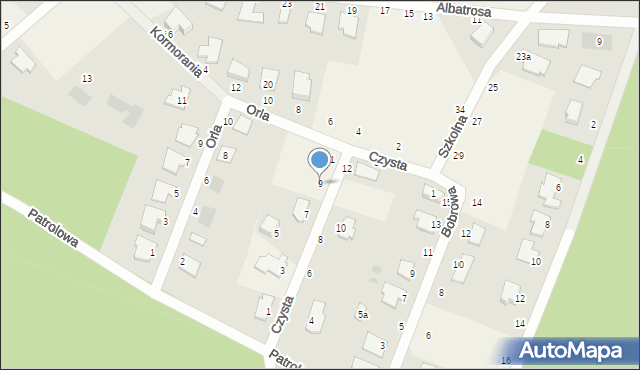 Murowaniec, Czysta, 9, mapa Murowaniec