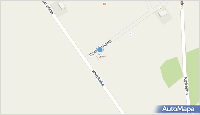 Murzynowo, Czeremchowa, 6, mapa Murzynowo