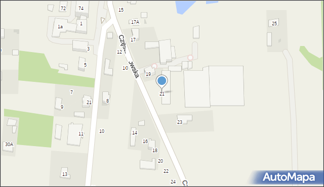 Mykanów, Częstochowska, 21, mapa Mykanów