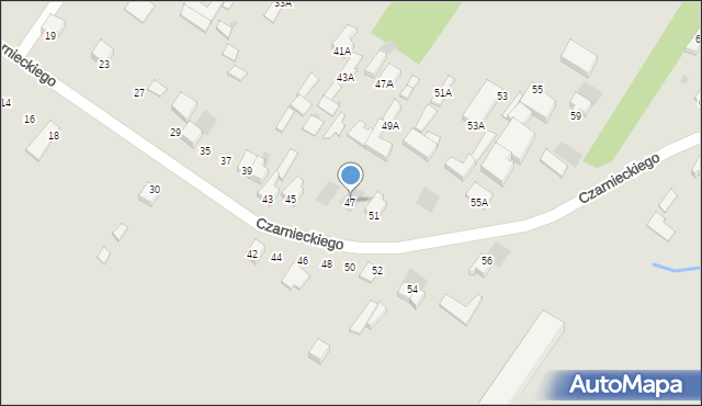 Myszków, Czarnieckiego Stefana, hetm., 47, mapa Myszków