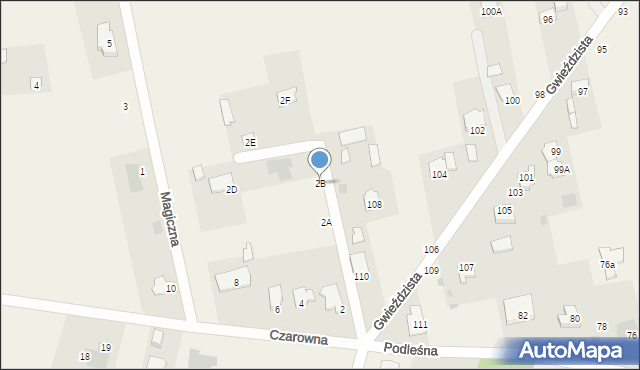 Natalin, Czarowna, 2B, mapa Natalin