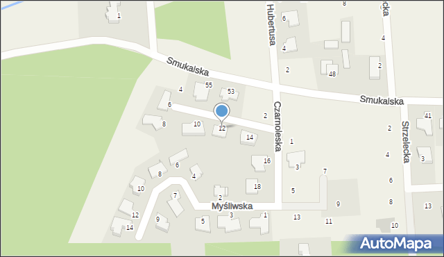 Niemcz, Czarnoleska, 12, mapa Niemcz