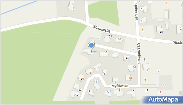 Niemcz, Czarnoleska, 8, mapa Niemcz