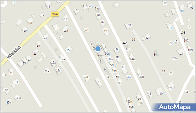 Niepołomice, Czerwonych Beretów, 5, mapa Niepołomice
